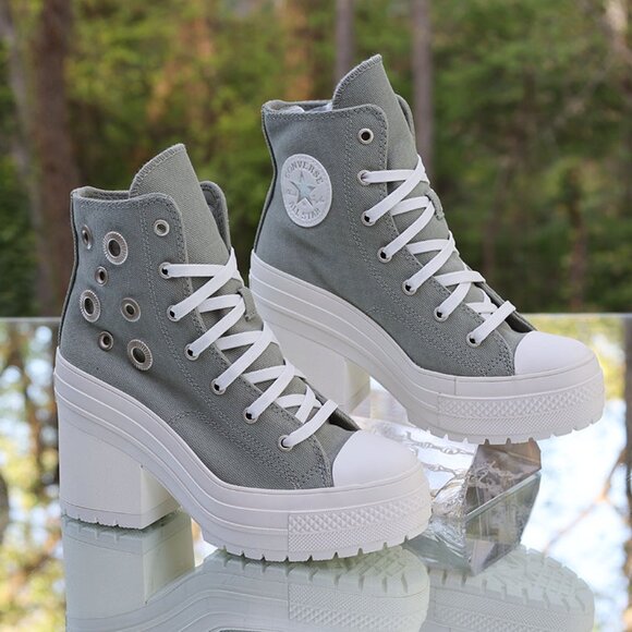 Converse Chuck 70 De Luxe Heel Platform Hi Metal Rings - Picture 8 of 15